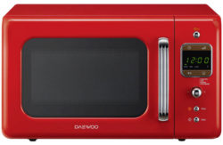 Daewoo KOR7LBKR 20L 800w Retro Standard Microwave - Red